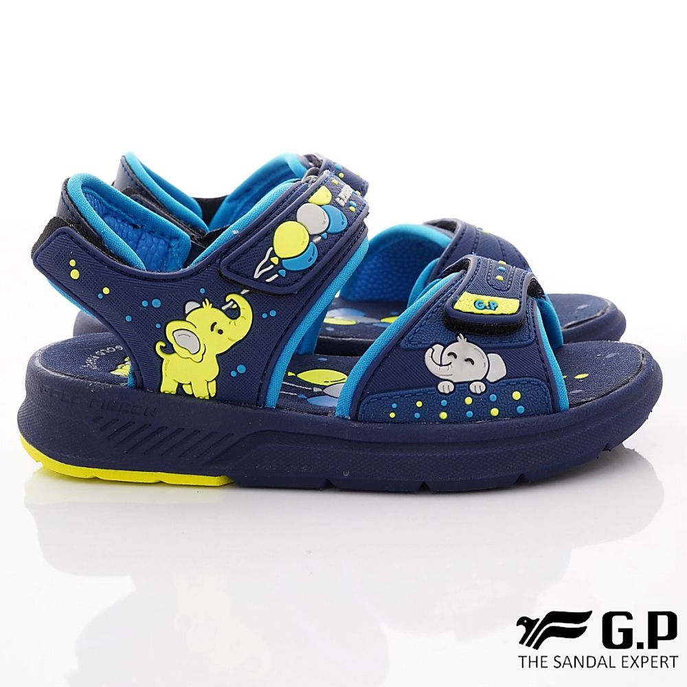G.P - 雙黏帶排水兒童涼鞋(中小童款)-藍