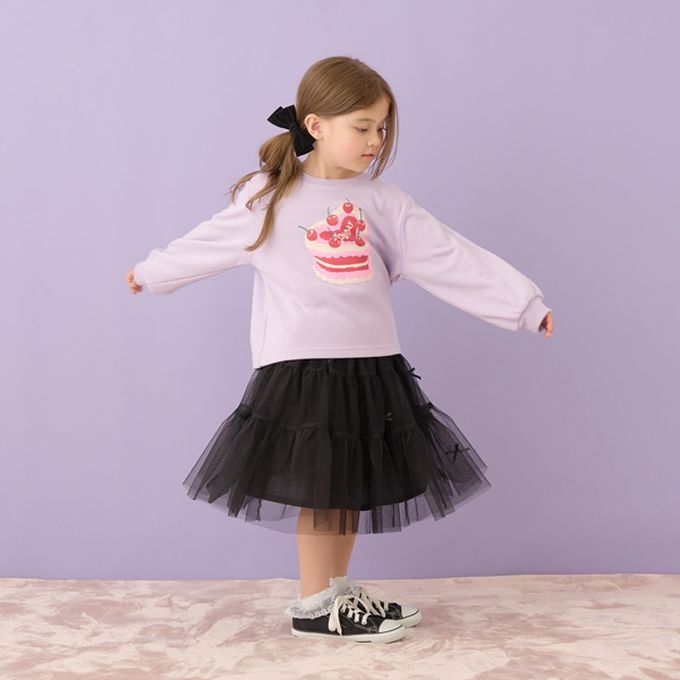 日本 Lycee mine - 百搭印花休閒長袖上衣-Lovely Day-杏