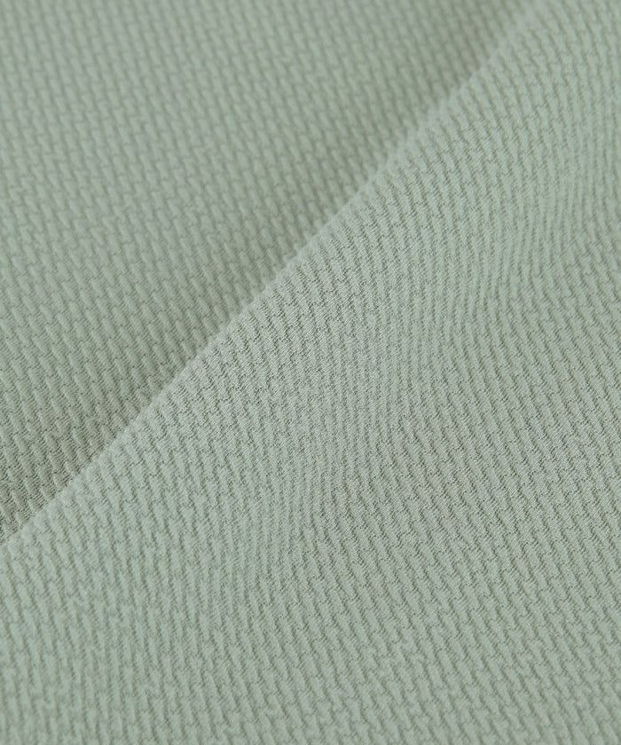 日本 COCA - 速乾彈性 圓領A字剪裁長版短袖上衣-孩子-淺灰