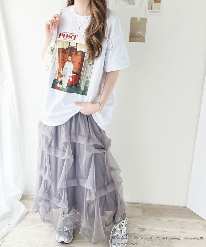 日本 Classical Elf - 設計師聯名 復古印花寬版T恤-聖誕節的真相-白