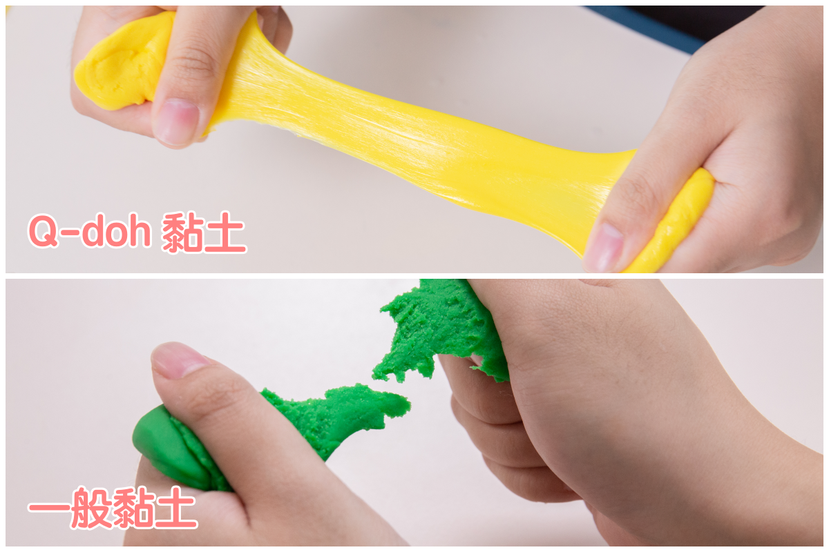 【Q-doh 有機矽膠黏土】不乾硬、無限重複玩！漸進式手指肌力訓練