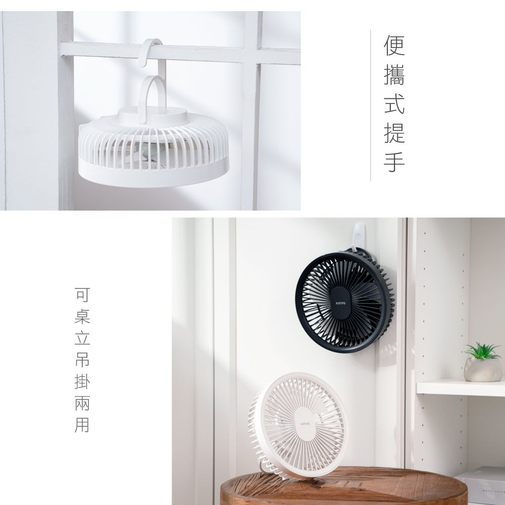 KINYO - 無線遙控LED吊扇-白色-UF7065W