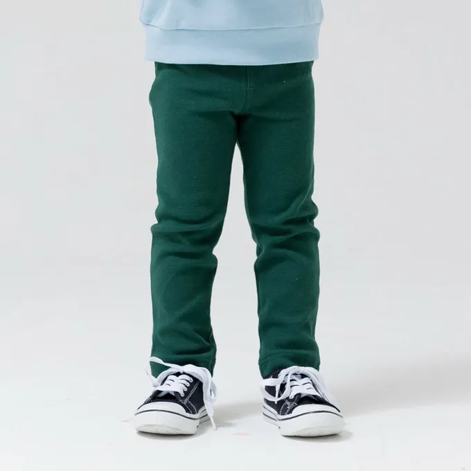 日本 Chil2 - 品牌熱銷 百搭彈力伸縮長褲-淺藍