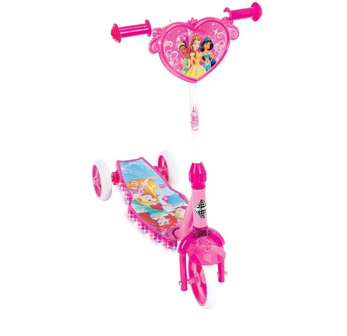 HUFFY - 迪士尼正版授權 Princess公主系列 3閃輪學前兒童滑板車