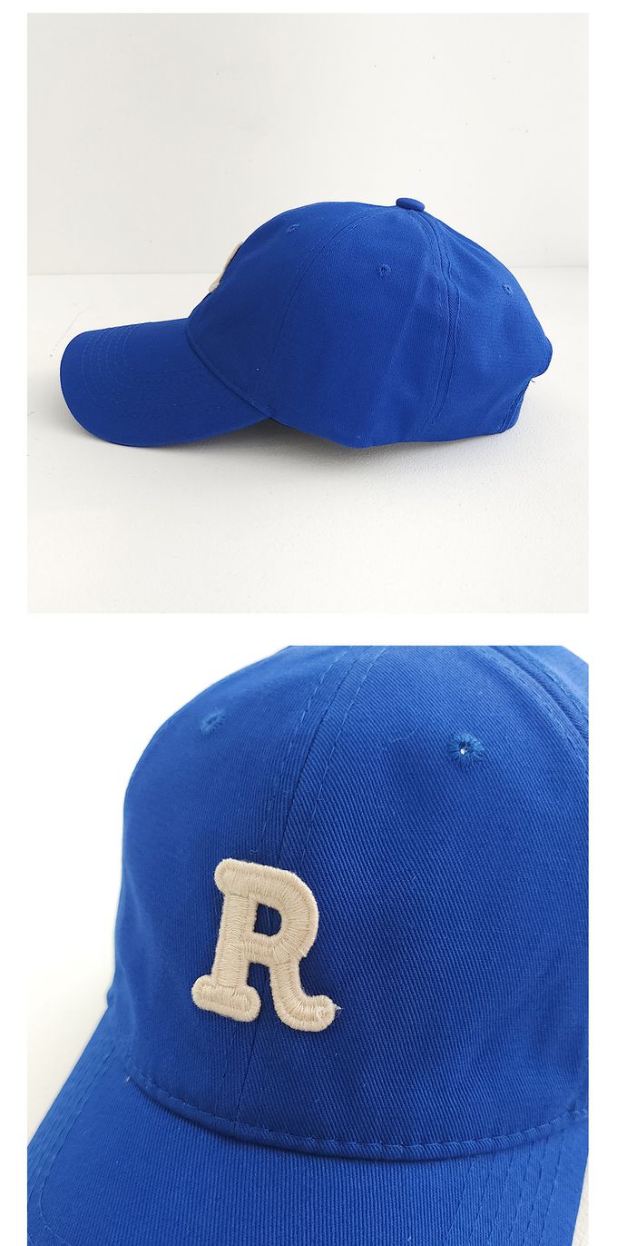 韓國 Soo&Soo - 字母R經典老帽-白