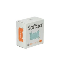 舒芙氧Sofära - 迷你幼(小臉版)3D空氣口罩-綠湖藍款-1-3歲適用 (9.5X13cm)-30入/盒