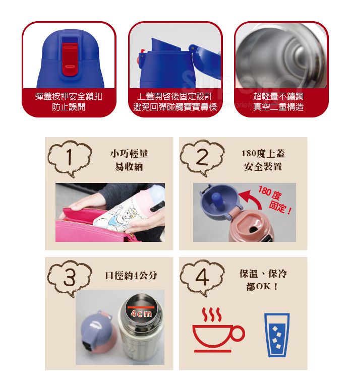 日本 SKATER - 不鏽鋼瓶(360ml)【送】吸管型上蓋-鋼鐵人