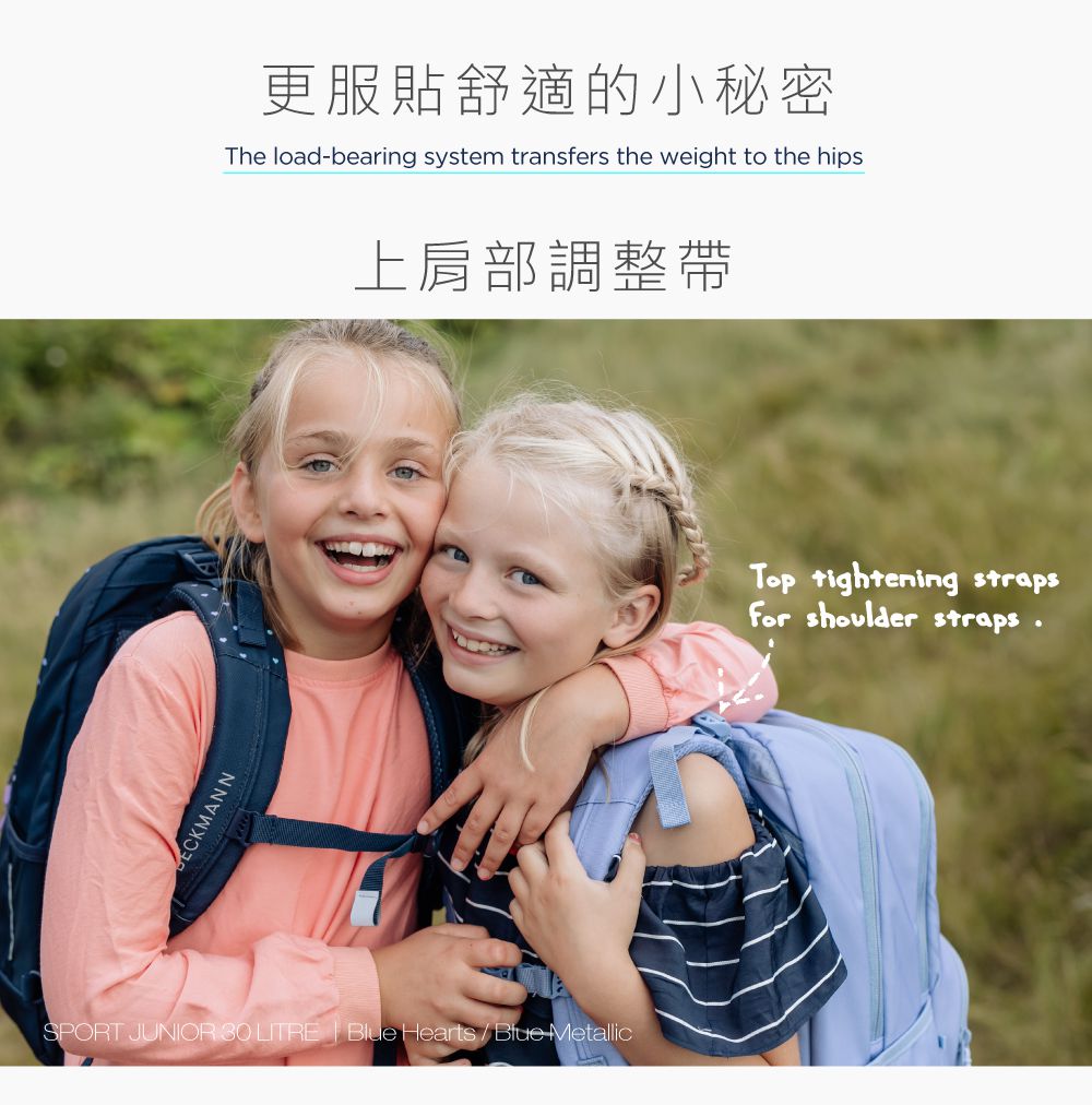 Beckmann - Sport Junior 護脊書包 30L-金與黑