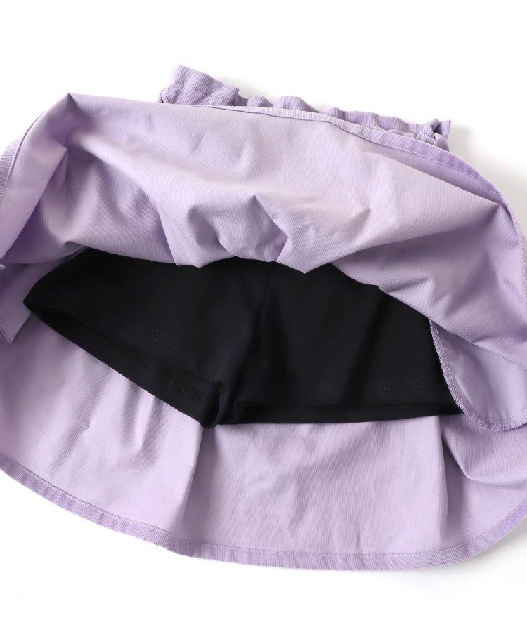 日本 apres les cours - 燈芯絨甜美冬季褲裙-紅格紋