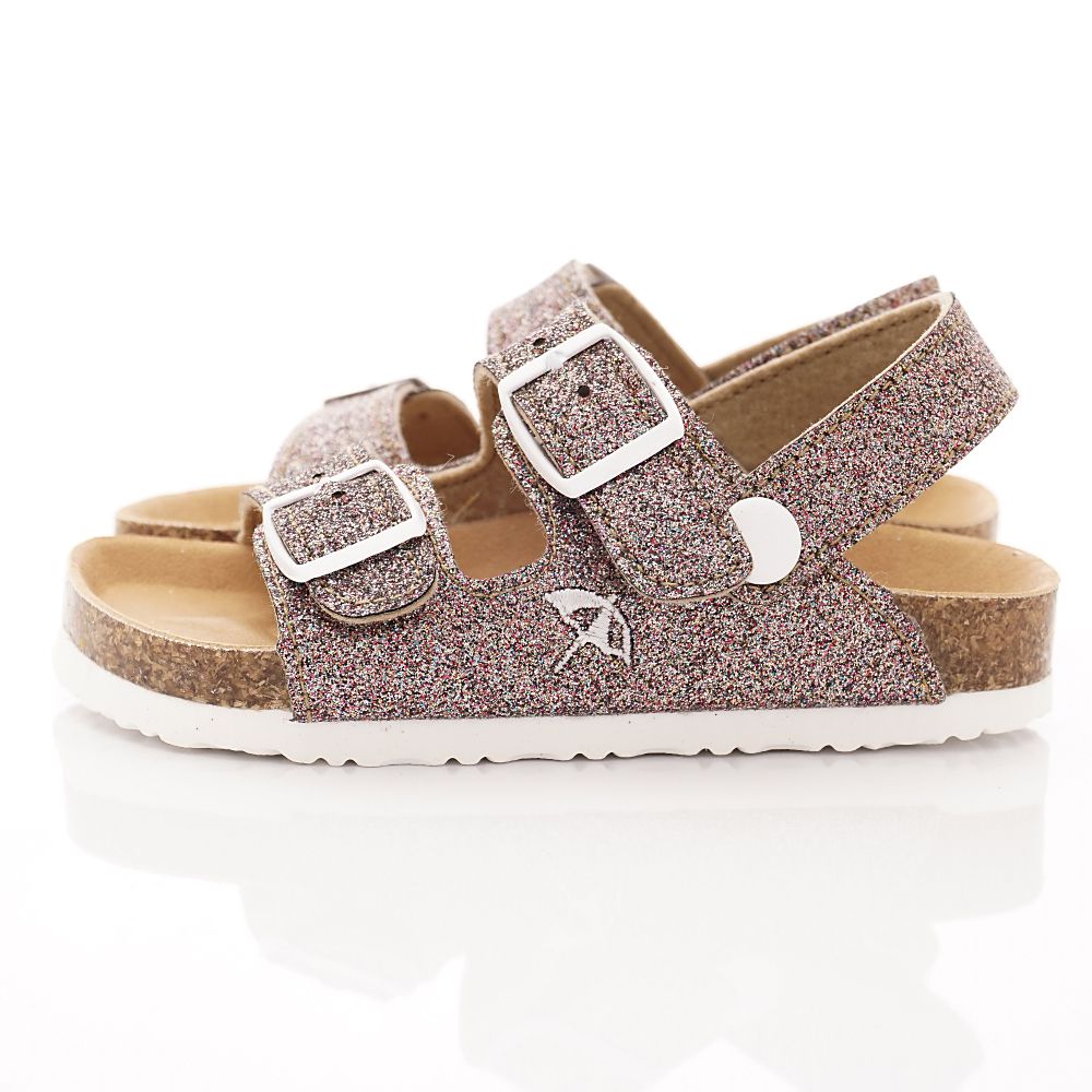 Arnold Palmer 雨傘牌 - 卡通童鞋-專櫃晶亮軟木涼鞋款(中小童段)-粉紅