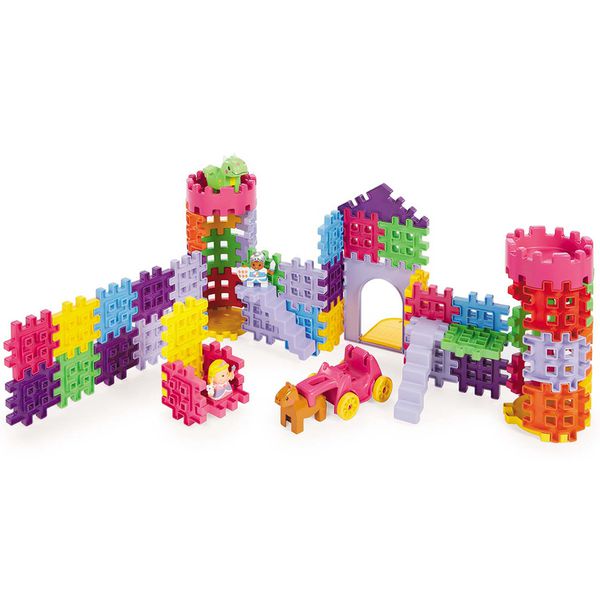 美國 Little Tikes - 鬆餅積木-城堡-89PCS