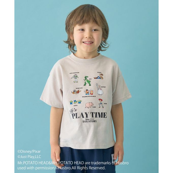 日本 b-ROOM - 聯名限定 短袖上衣-玩具圖鑑-淺藍