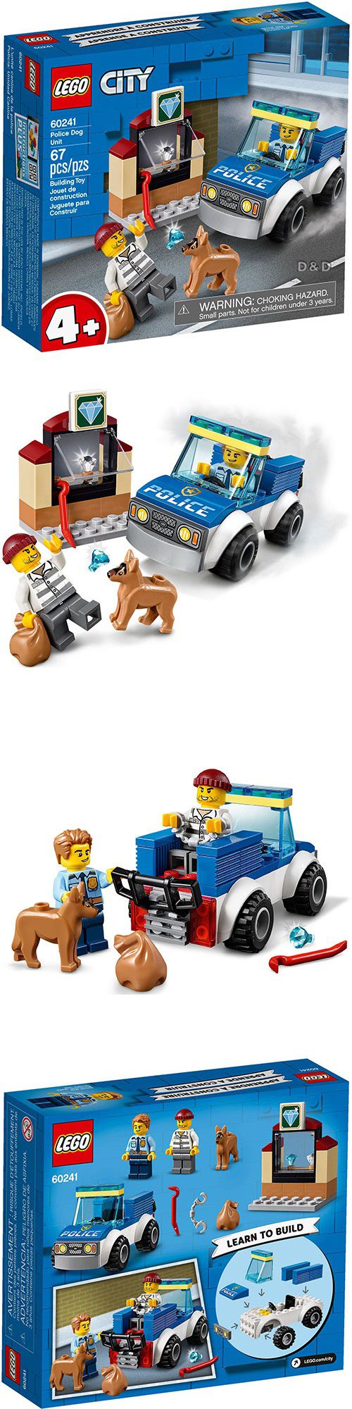 樂高 LEGO - 樂高 CITY 城市警察系列 -  警犬隊 60241-67pcs