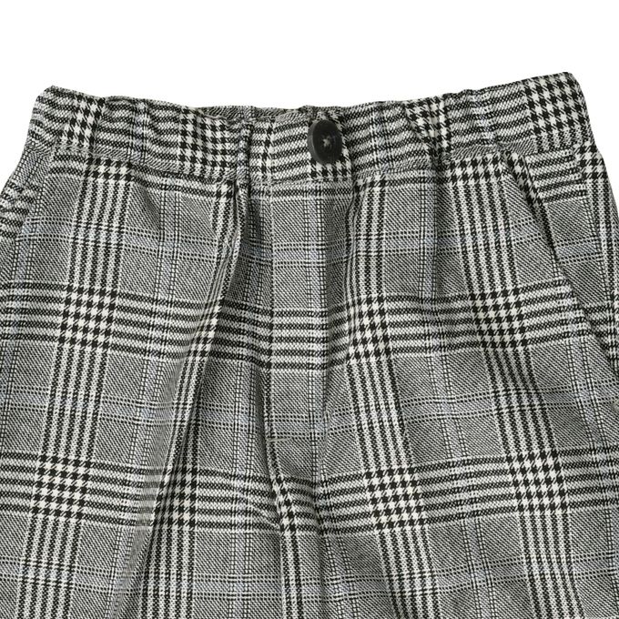 akachan honpo - 7分褲 葛倫格紋-灰色