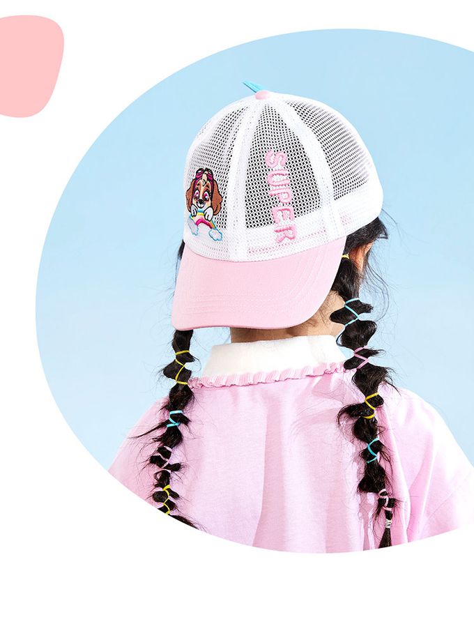 汪汪隊兒童立體造型防曬遮陽帽-卡通人物-阿奇-淺藍色