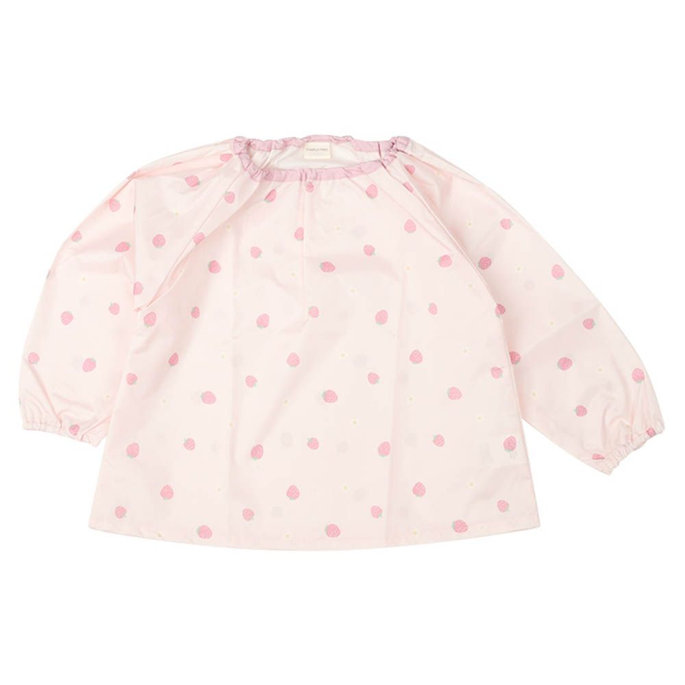 防髒衣 防潑水加工-草莓-粉紅色