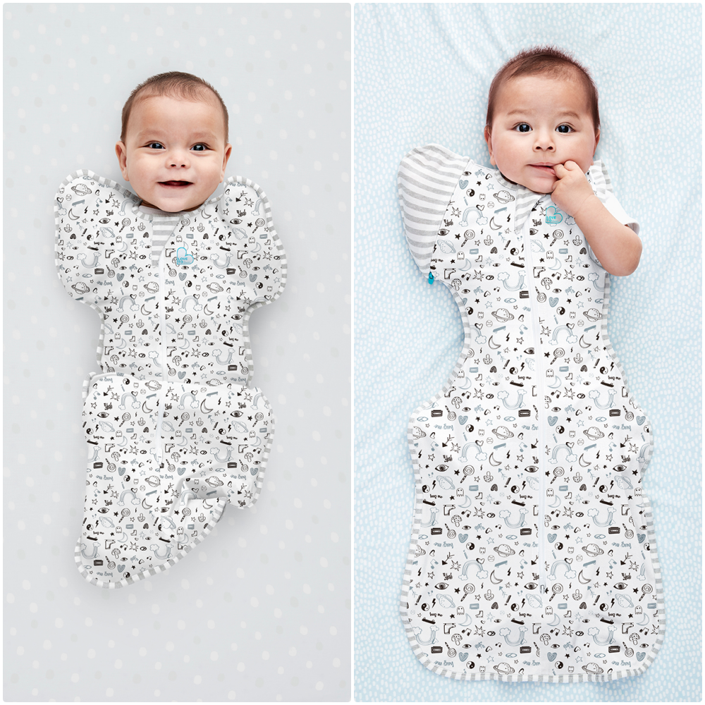 澳洲 Love to dream - SWADDLE UP 蝶型包巾-第二階段-可拆袖 輕薄款睡袋-粉 (M [6-8.5kg])