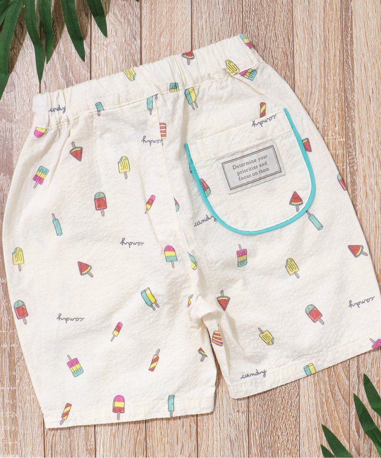 日本 apres les cours - 時髦風格工裝短褲-格子-灰