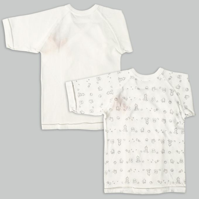 akachan honpo - 長袖肚衣2件組-按扣款 玩具箱-米白色