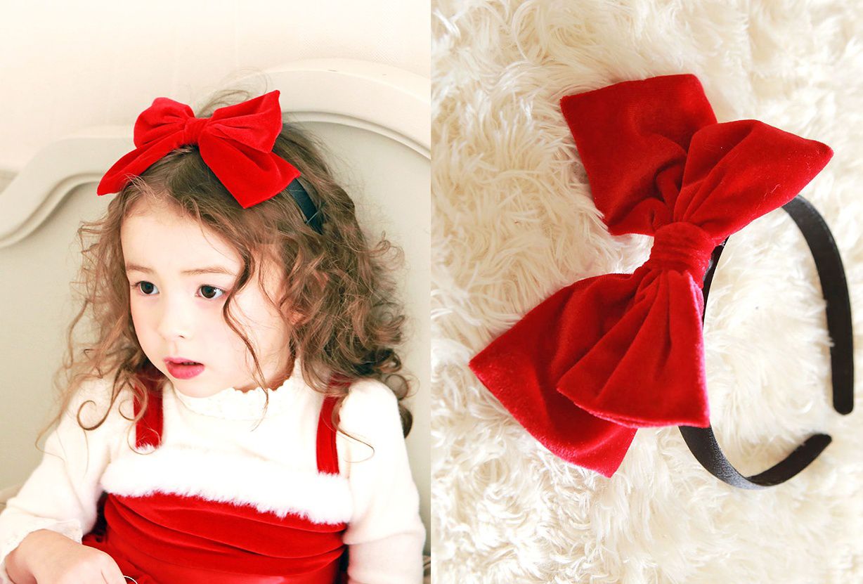 韓國 PuellaFLO - 大紅蝴蝶結髮箍