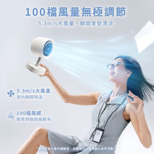 淨化桌面風扇 Air Pro (月光白)