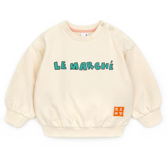 韓國 Pimpollo - 背後動物印花長袖上衣-紫