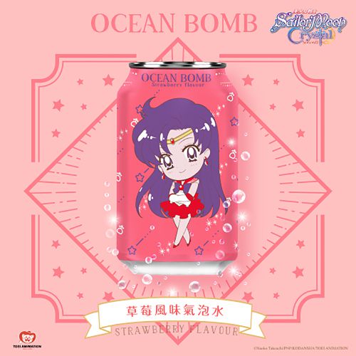 OCENBOMB - 美少女戰士 草莓⾵味氣泡⽔-330ml*24入