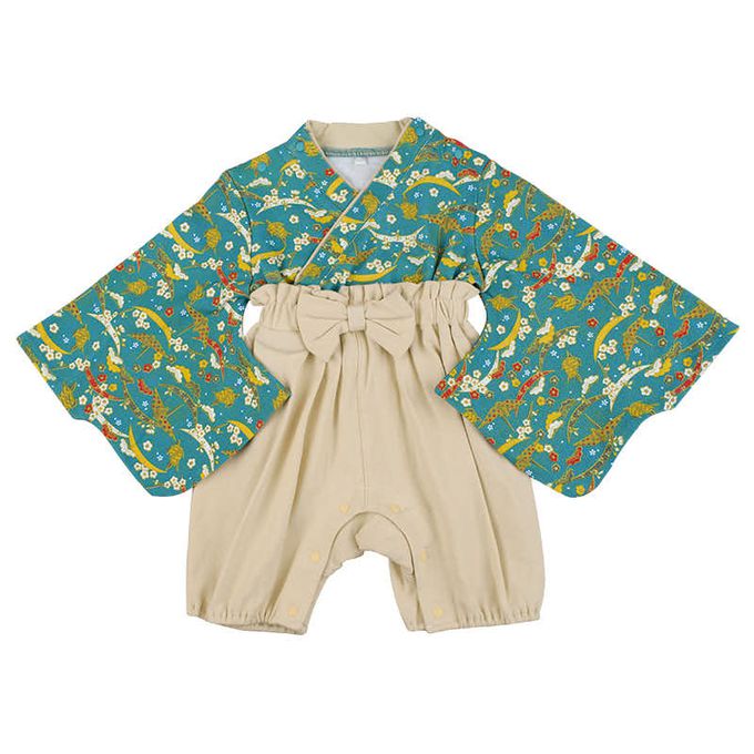 akachan honpo - 袴連身包屁衣-淺卡其色