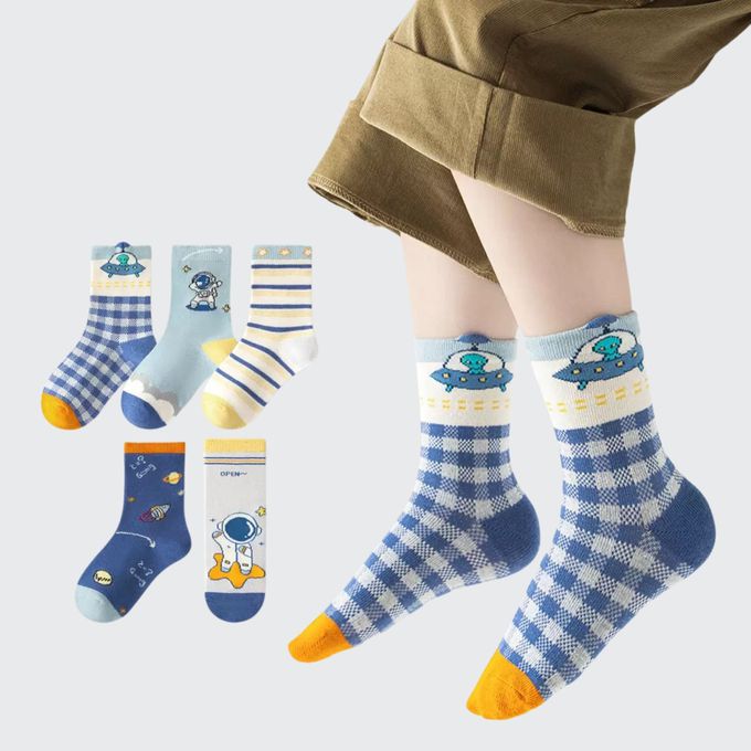 太空人星際冒險中筒棉襪