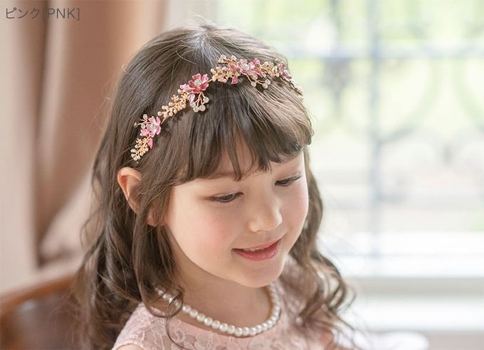 日本 Catherine Cottage - 細緻水鑽感花仙子造型髮箍-藍綠