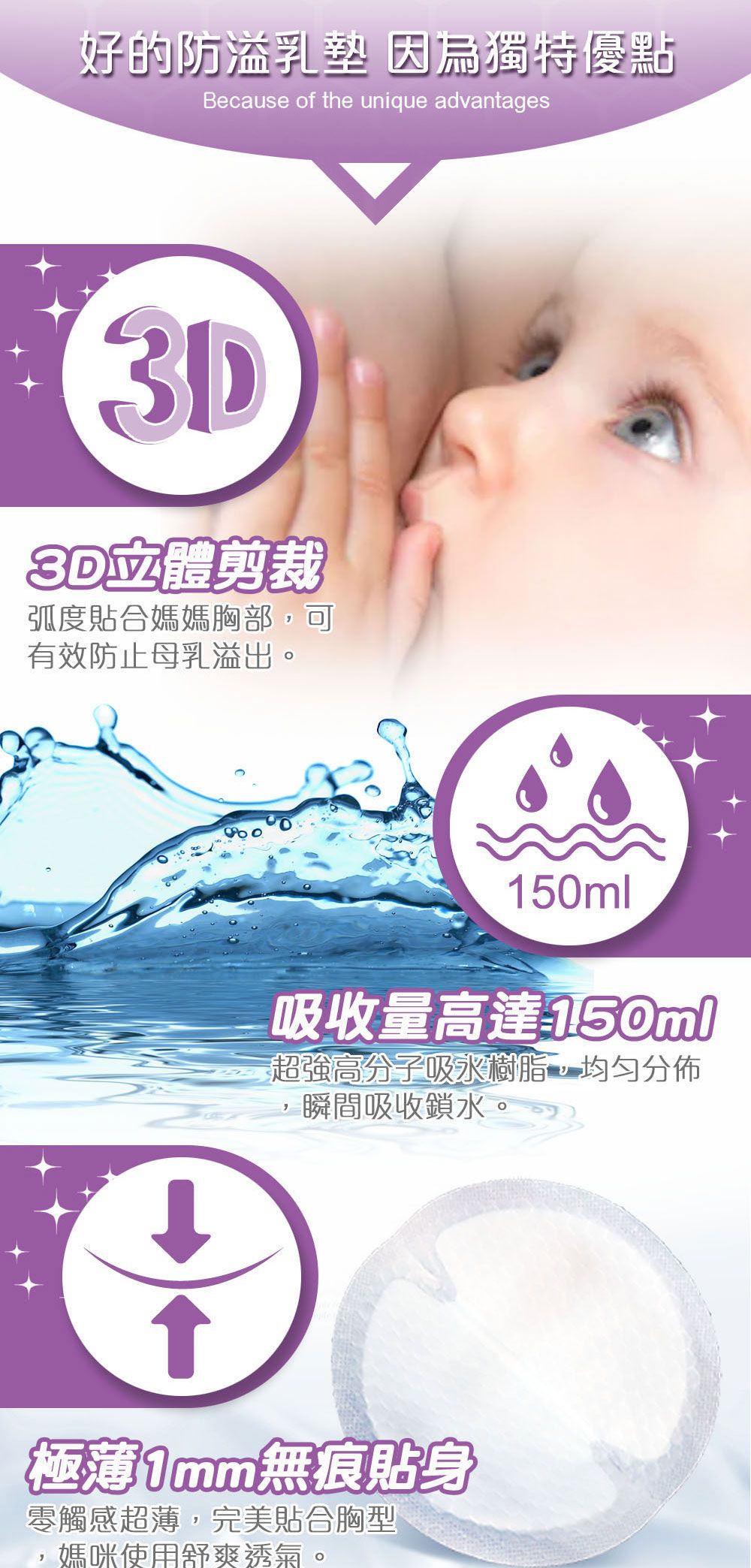 義大利 AZZURRA - 貼身防溢乳墊 (12*12*0.1公分)-120片