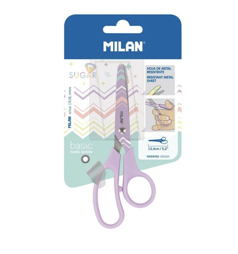 MILAN - 兒童安全剪刀-閃閃甜心-紫