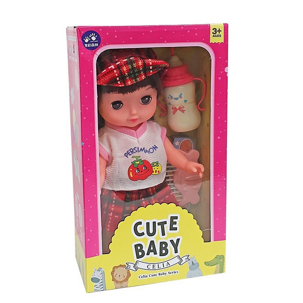 樂彩森林 - Celia Cute Baby奶瓶音效娃娃 - 糖糖