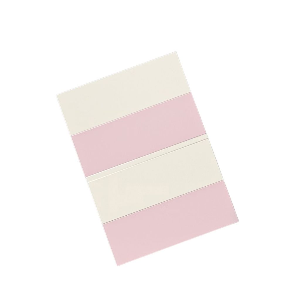 莫蘭迪雙色地墊180x150x4cm(加大加厚)-粉白