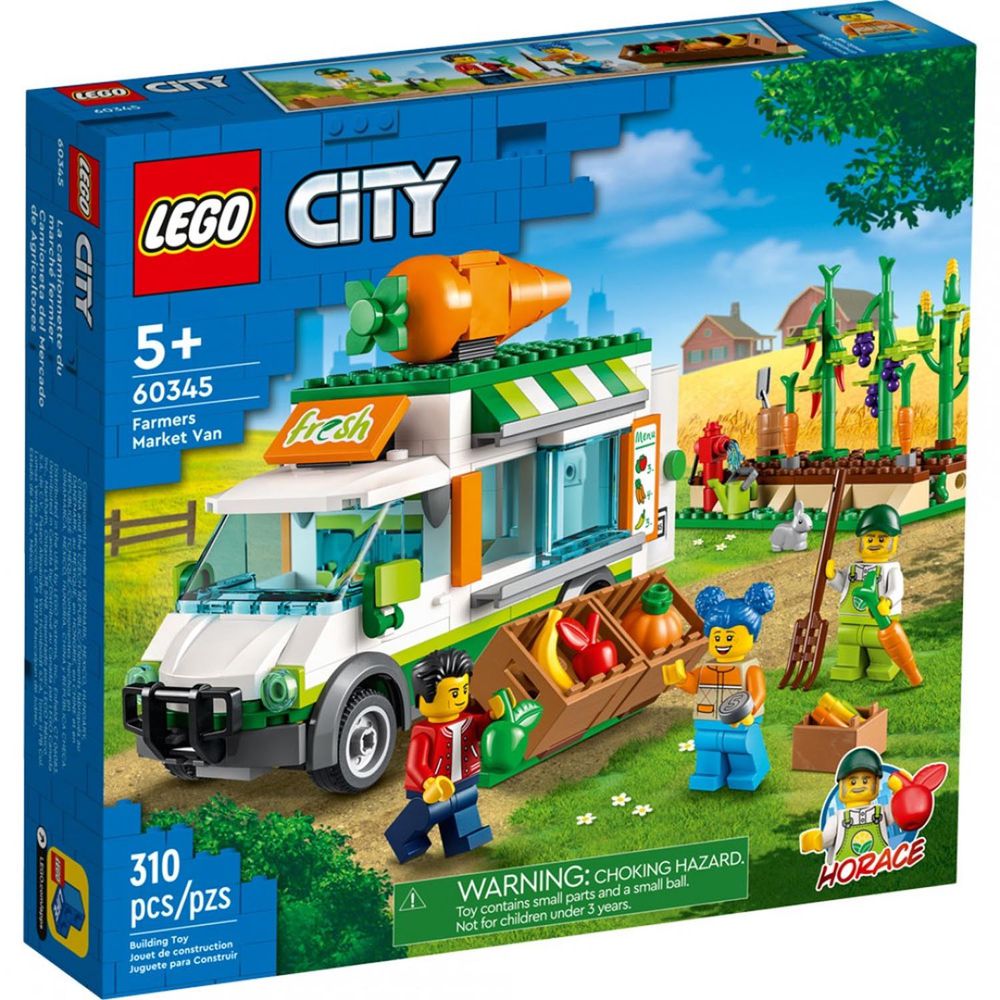 樂高積木 LEGO《 LT60345》City 城市系列 - 農夫市集箱型車-310pcs