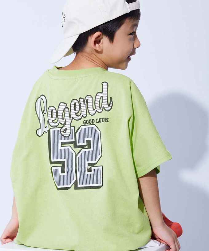 日本 devirock - 100%棉 帥氣印花寬版落肩T恤-太空探索-炭黑