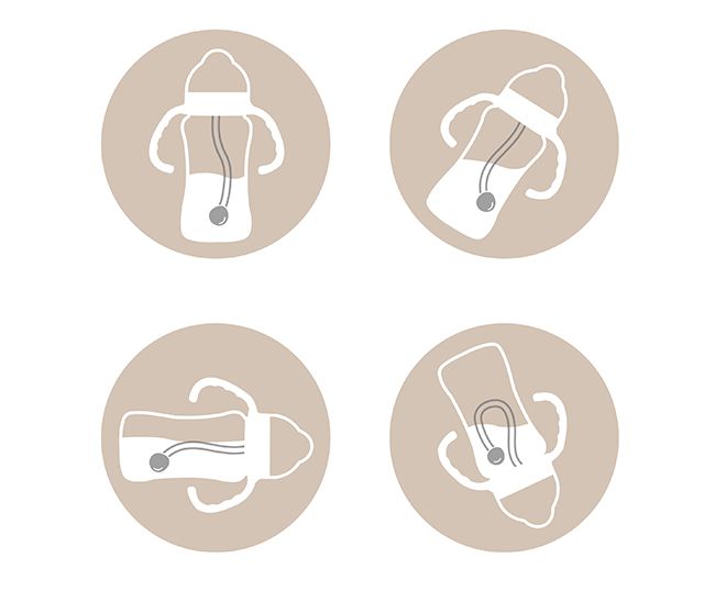 Simba 小獅王辛巴 - 蘊蜜寬口防漏滑蓋把手吸管組-蒔黑