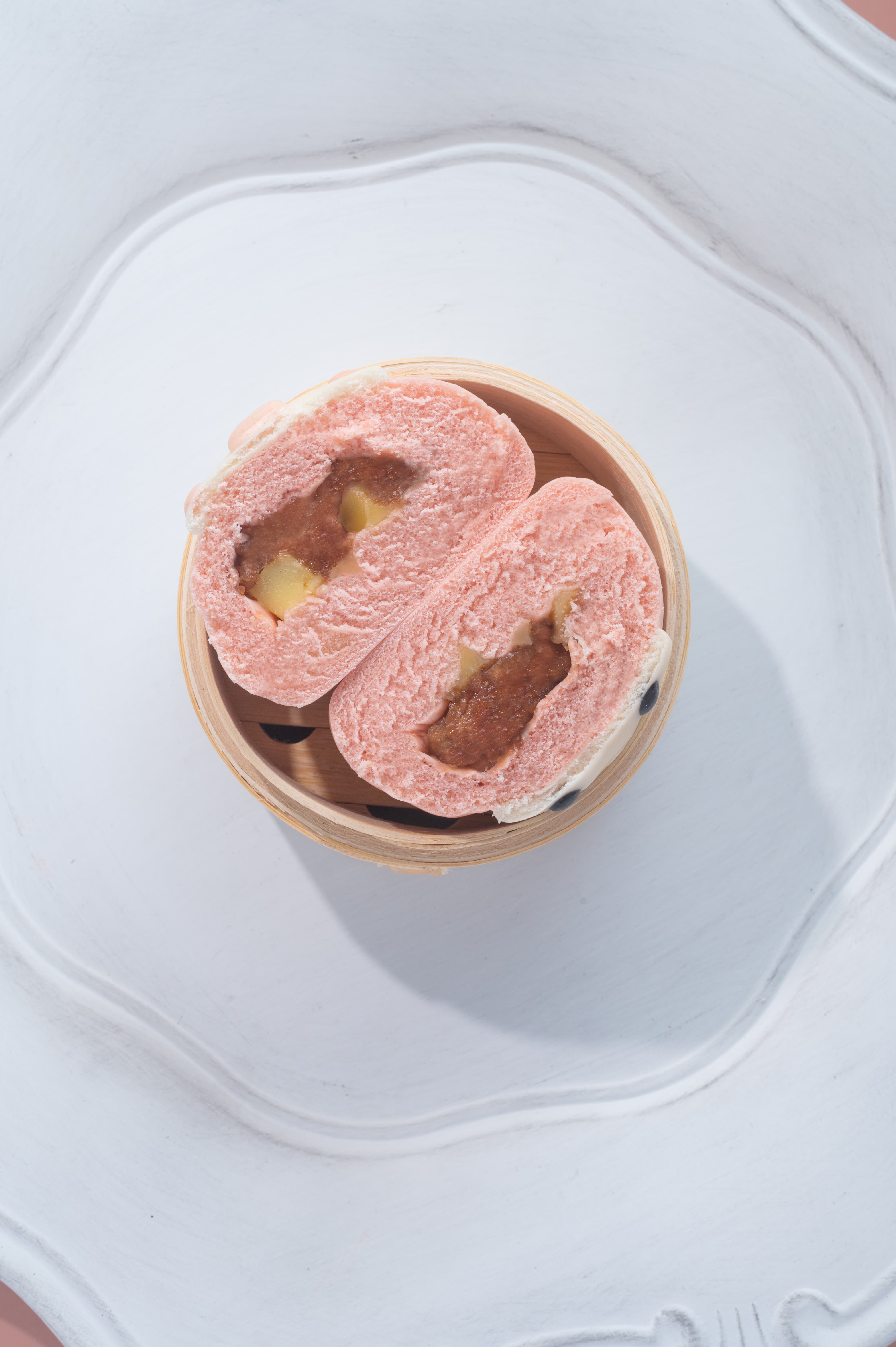 老甜媽手工饅頭 - 草莓起司包6入-408g