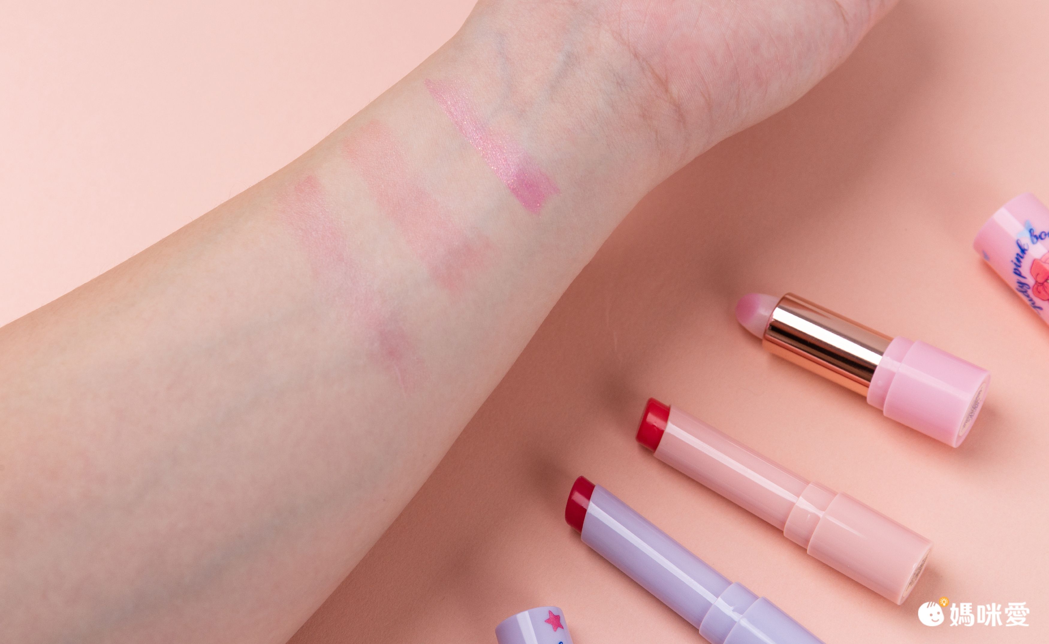 韓國 Diel friends - 兒童用珠光變色口紅-淺粉-3g