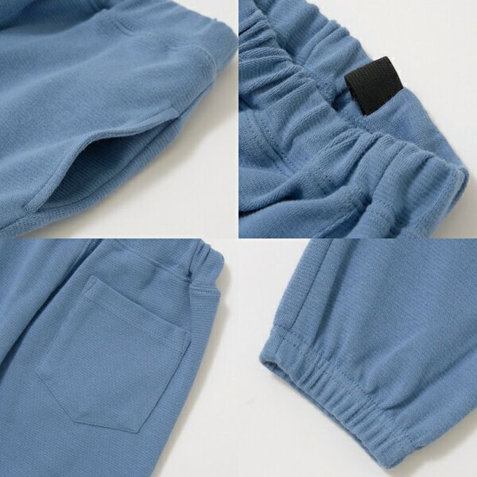 日本 b-ROOM - 彈性休閒素色運動風長褲-銀灰