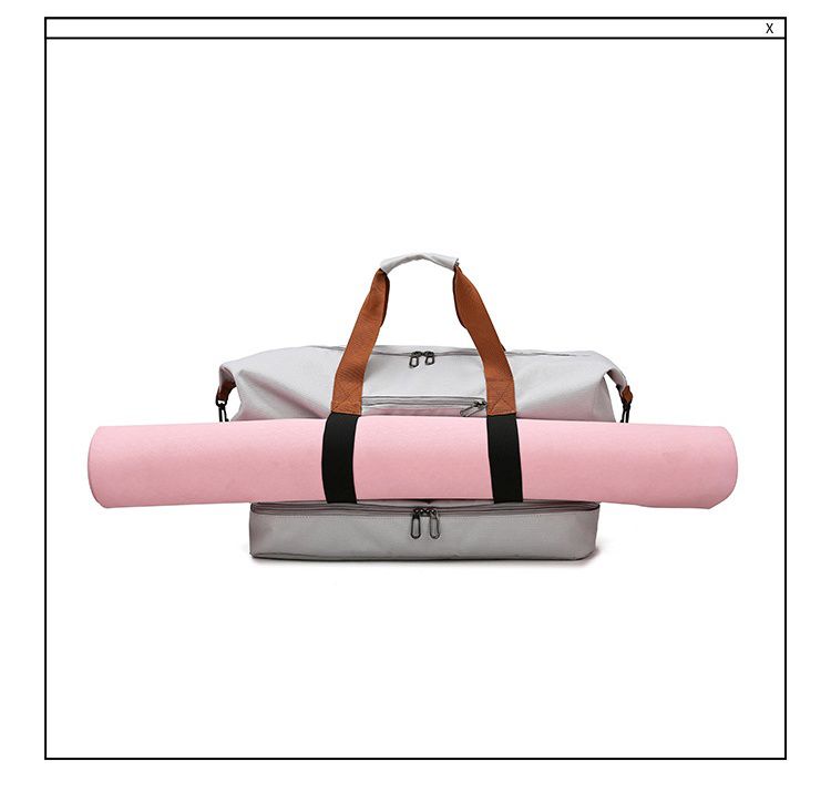 防水大容量乾濕分離旅行包/運動包-紫色 (46X25X28cm)