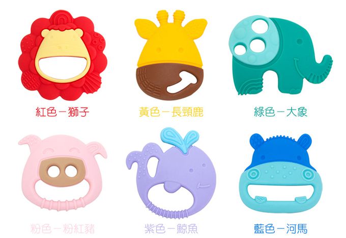 MARCUS＆MARCUS - 動物樂園感官啟發固齒玩具-長頸鹿(黃)