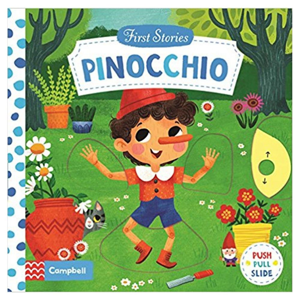Macmillan - First Stories 操作硬頁書-Pinocchio 木偶奇遇記-彩色