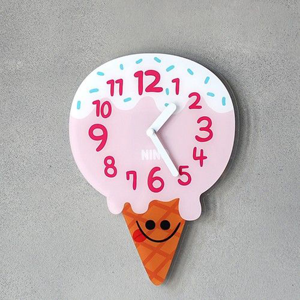 韓國 NINO - 韓國NINO HapPy TimE童趣時鐘-叭哺冰淇淋 (24*33.5cm)