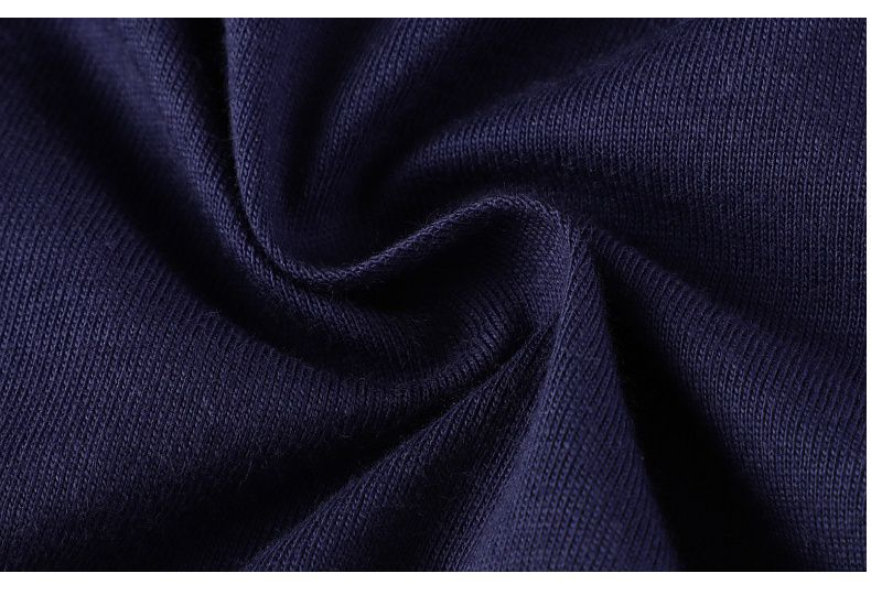 Jumping meters - 棉質圓領短袖上衣-可愛恐龍-深藍色