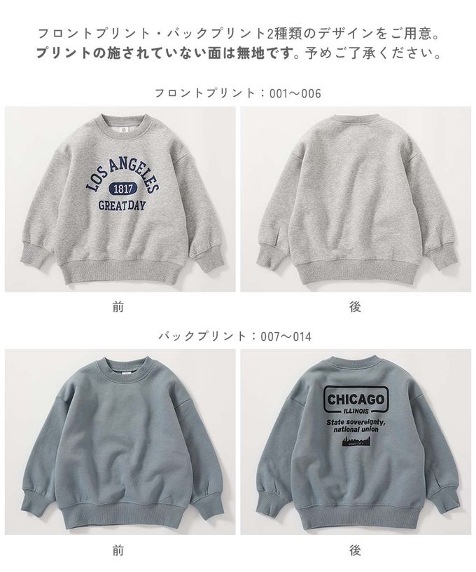 日本 devirock - 熱銷定番 裏起毛落肩大學長袖上衣-徽章-藍紫