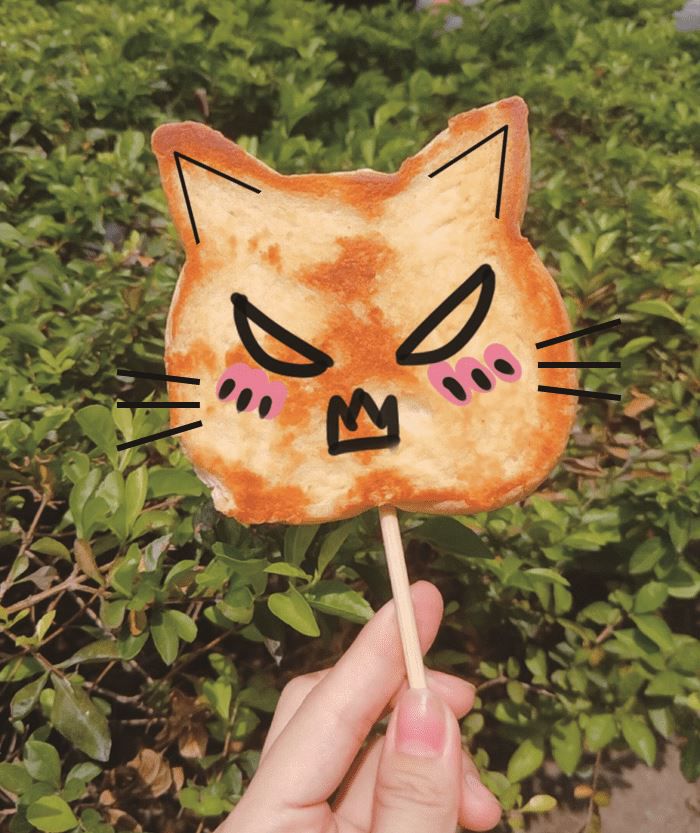 熱樂煎 - 動物造型厚片生吐司-原味貓咪