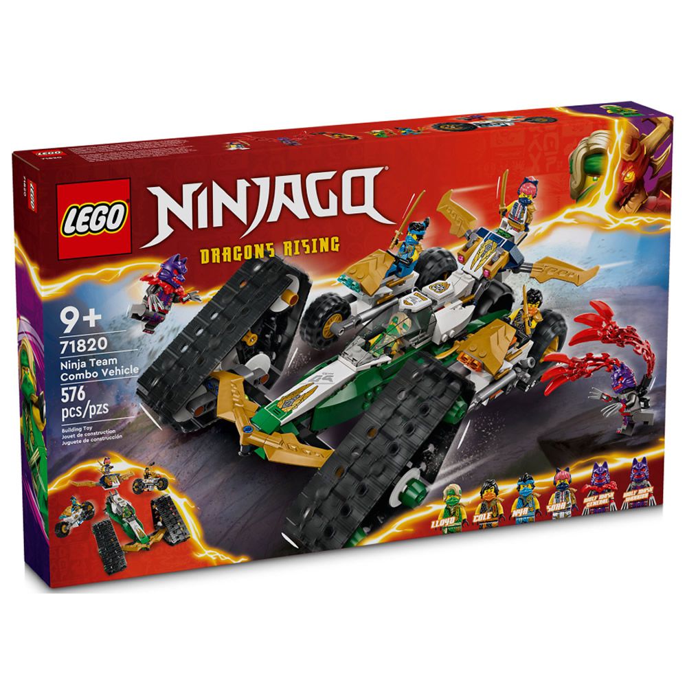 LEGO樂高 LT71820 NINJAGO 旋風忍者系列2024 -Ninja Team Combo Vehicle