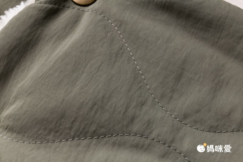 日本 AUBE - 撥水加工 防風毛絨保暖圍脖(兒童)-海軍藍