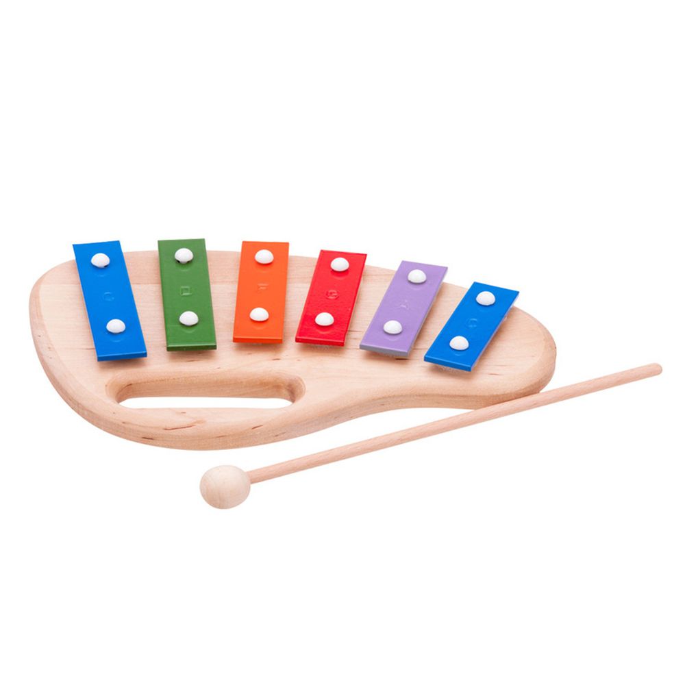 荷蘭 New Classic Toys - 幼兒6音彩虹敲敲鐵琴